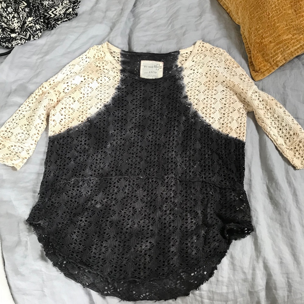 Free people 3/4 length shirt size XS